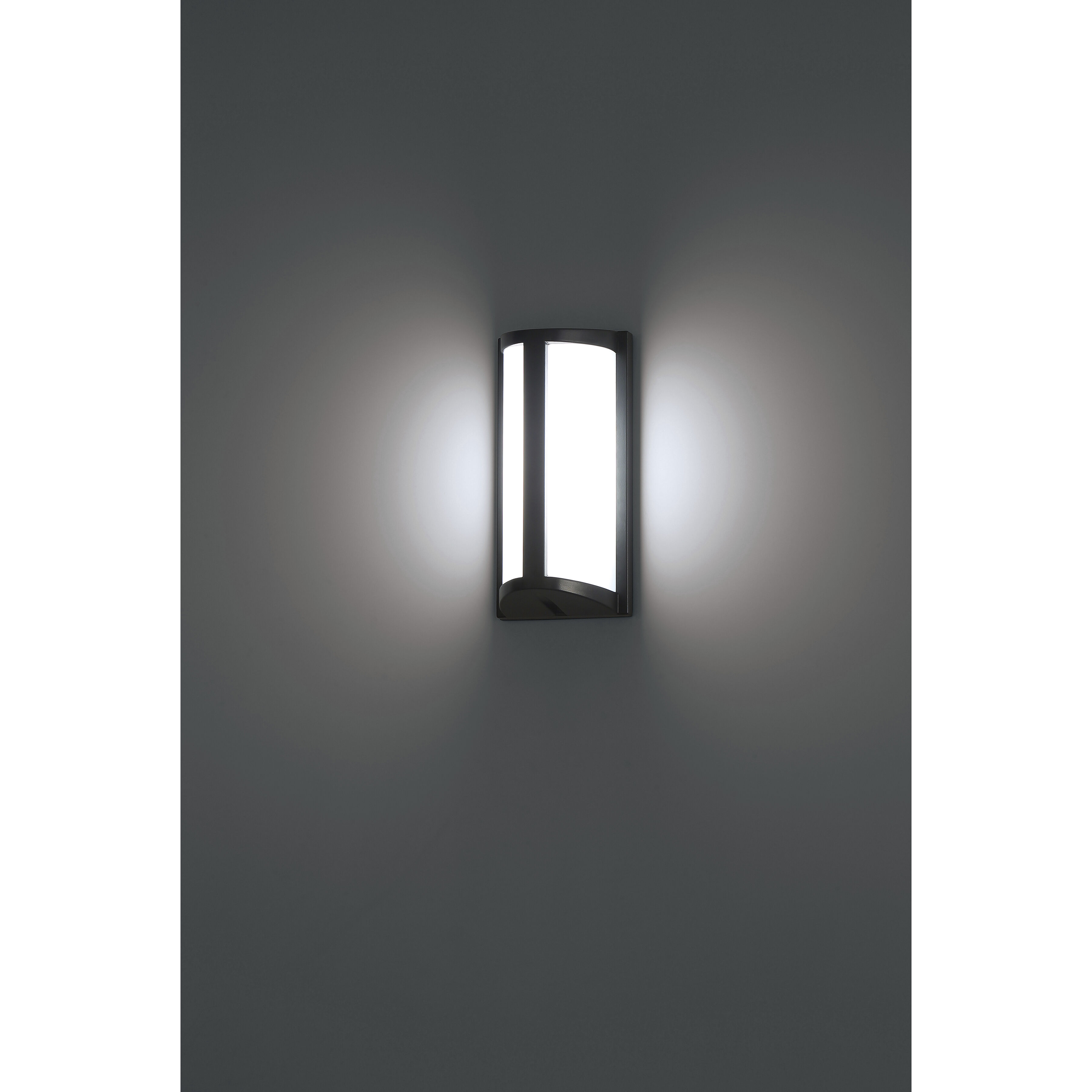 Margate LED 10.25 inch Black and White Outdoor Wall Sconce